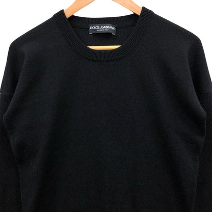 極美品◆ドルチェ&ガッバーナ トップス セーター カシミア100%レディース サイズS ブラック DOLCE&GABBANA 【AFB8】