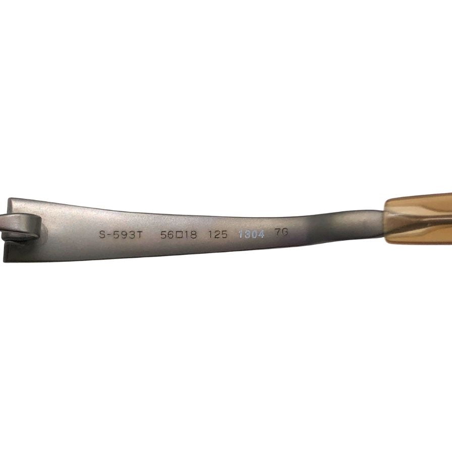 フォーナインズ 度入りメガネ ダブルフロント スクエア S-593T 56□18 125 1304 7G 999.9【AFI2】