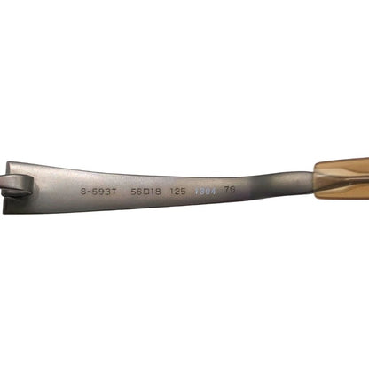 フォーナインズ 度入りメガネ ダブルフロント スクエア S-593T 56□18 125 1304 7G 999.9【AFI2】