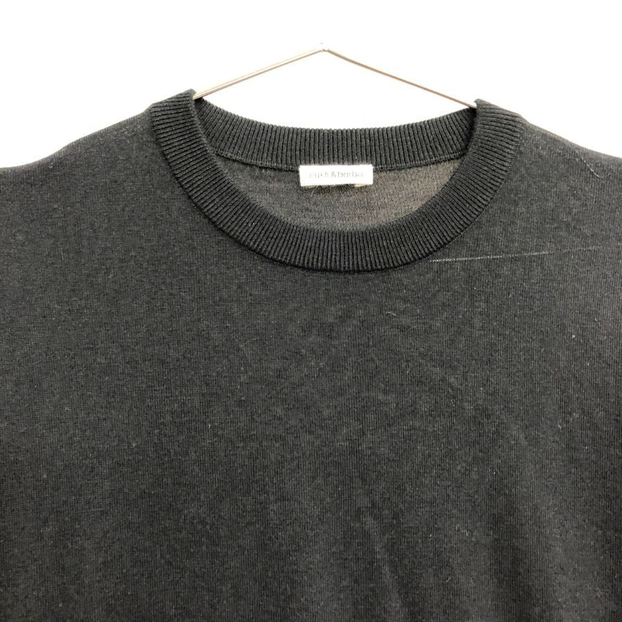新品同様◆キャッシュ＆バルバ カーディガン ウーステッドカシミヤ 150 ブラック メンズ サイズ2 IMWSW001 Cash&Barba 【AFB17】