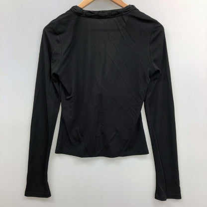 美品◆フォクシーニューヨーク マットストレッチ ジャージ カーディガン ダークネイビー 40サイズ レディース 21366-ARJGA01 FOXEY NEW YORK 【AFB35】