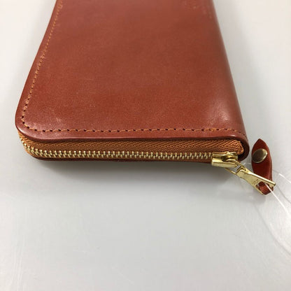 グレンロイヤル 長財布 ラウンドジップ ブライドルレザー ブラウン ゴールド金具 GLENROYAL【AFI1】