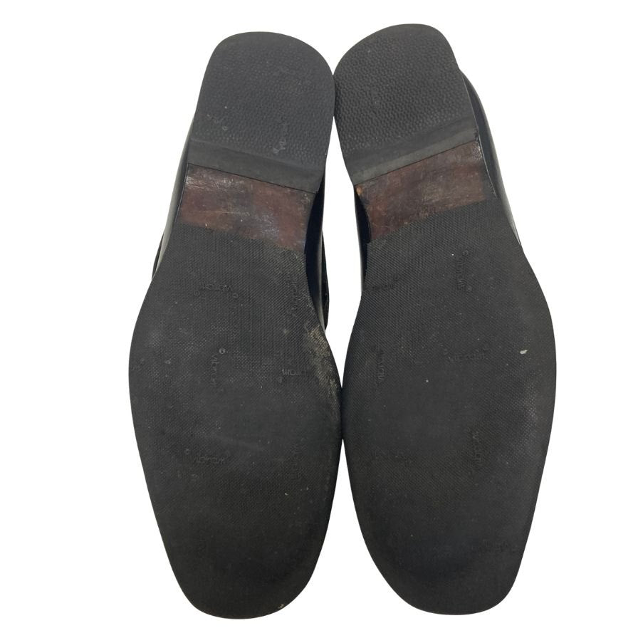 カーシュー タッセルローファー カーフ ブラック サイズ6.5 CAR SHOE 約25.5cm【AFC53】