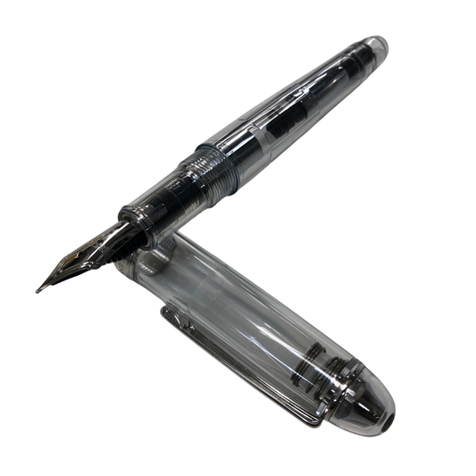 プラチナ 万年筆 センチュリー 3776 透明 クリア ペン先14K B 585 日本製 PLATINUM CENTURY【AFI15】