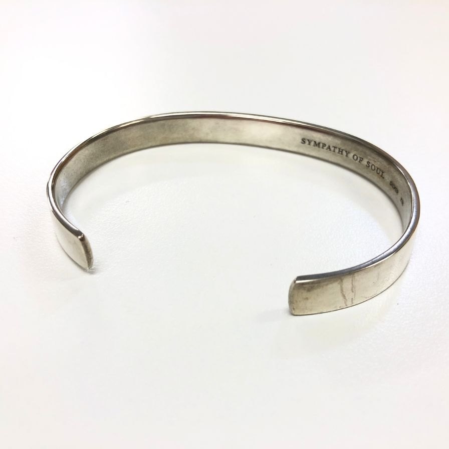 シンパシーオブソウル K18ホースシュー付き平打ちバングル Fサイズ  SYMPATHY OF SOUL【AFI5】