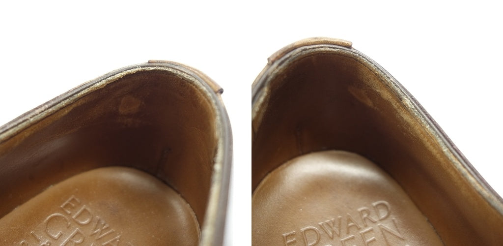 状况良好◆Edward Green 皮鞋直尖切尔西男式 202 Last 棕色尺码 UK6E EDWARD GREEN CHELSEA [LA] 