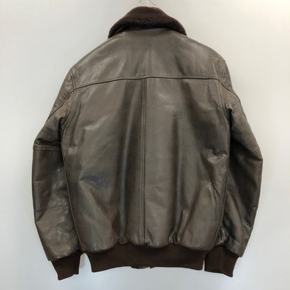 美品◆エルエルビーン ムートンジャケット レザー ライニング メンズ ブラウン サイズS L.L.Bean 【AFG1】