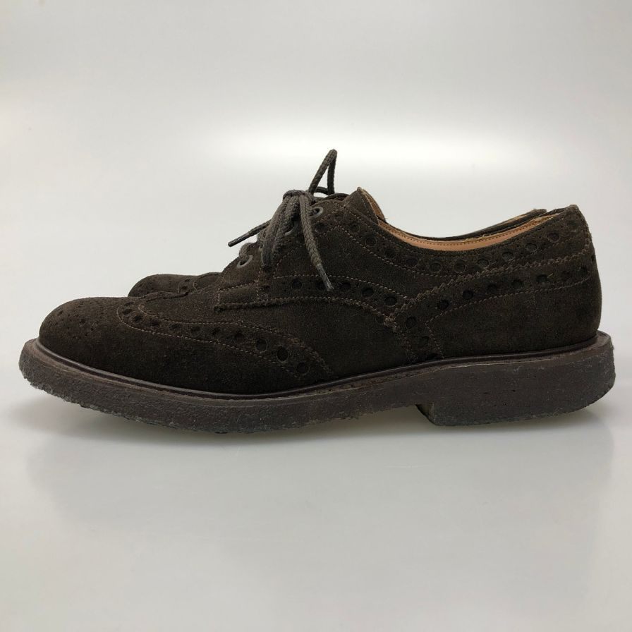 チーニー ウイングチップ スエード ダーク ダークブラウン UK6 JOSEPH CHEANEY 約25.0cm【AFC2】