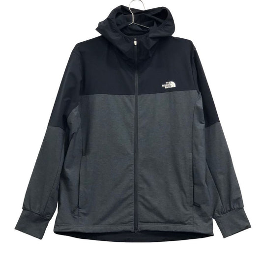 極美品◆ザ ノースフェイス マウンテンパーカー エイペックス フレックス フーディー ブラック×グレー メンズ サイズL NP72181 THE NORTH FACE APEX Flex Hoodie 【AFB9】
