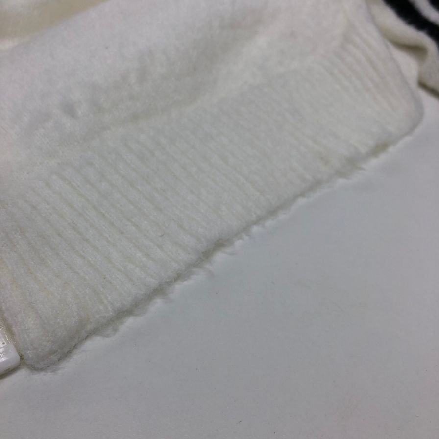 美品◆アディダス ニット トラックジャケット ホワイト メンズ サイズ3XL KD9397 ADIDAS 【AFB14】