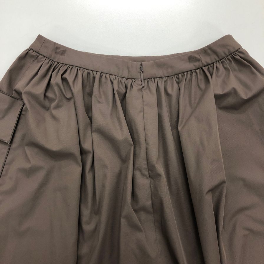 ルネ フレアスカート ミニ ポケット デザイン ブラウン系 レディース サイズ38 Rene【AFB18】