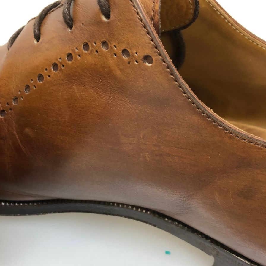 ベルルティ レザーシューズ ホールカット 066 メンズ サイズUK7.5 ブラウン Berluti 約26.0cm【AFC5】
