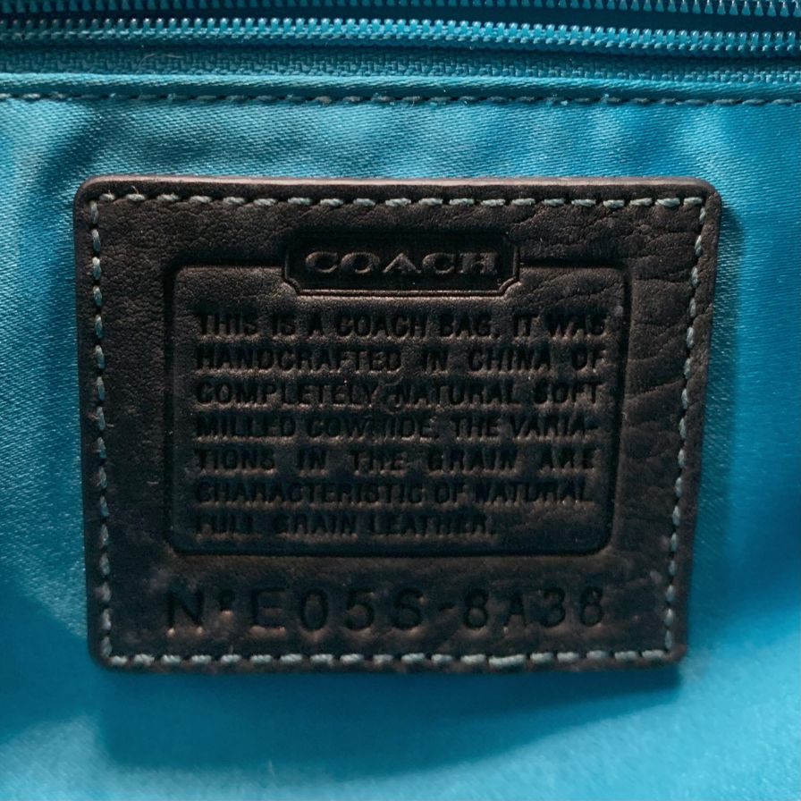 コーチ レザー ショルダーバッグ E05S 8A38 レディース ブラック COACH【AFE1】