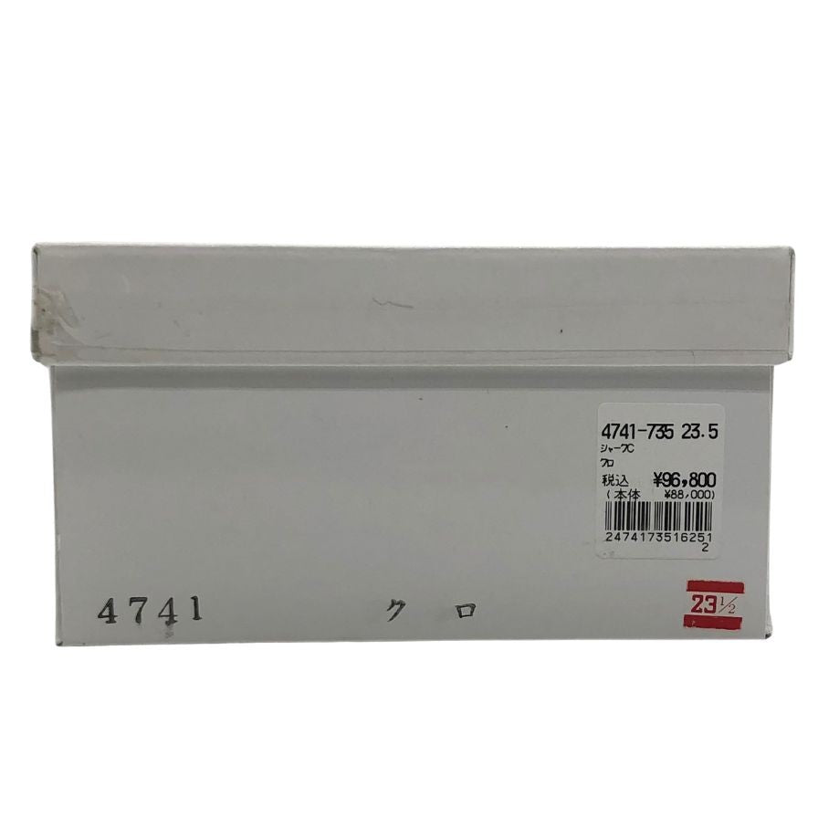 新宿屋 レザーパンプス シャーク 4741-735 ブラック 23.5cm レディース shinjukuya 約23.5cm【7-19】