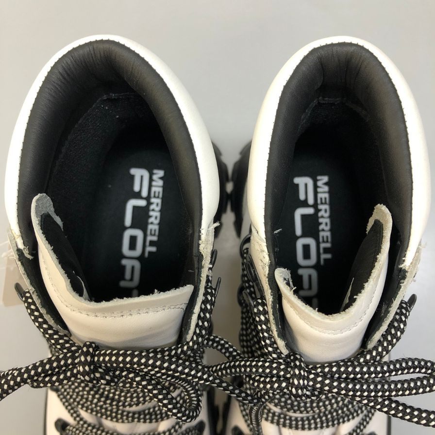 メレル ブーツ トレッキングブーツ Bristol MID レディース サイズ24.5 ブラック ホワイト系 MERRELL 約24.5cm【AFD5】