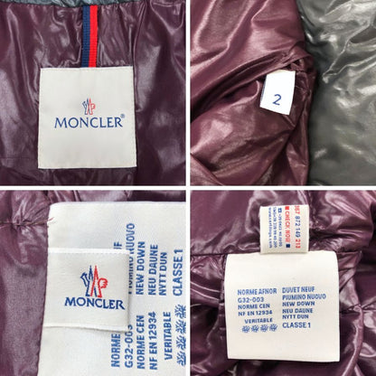 美品◆モンクレール ダウンジャケット モカ ブルー サイズ2 メンズ MONCLER MOKA GIUBBOTTO 【AFA21】