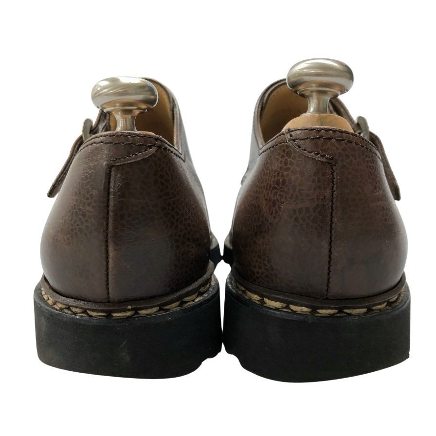 パラブーツ ウィリアム ダブルモンク グレインレザー コニャック メンズ サイズ7 Paraboot ビジネスシューズ 約25.5cm【LA】【中古】