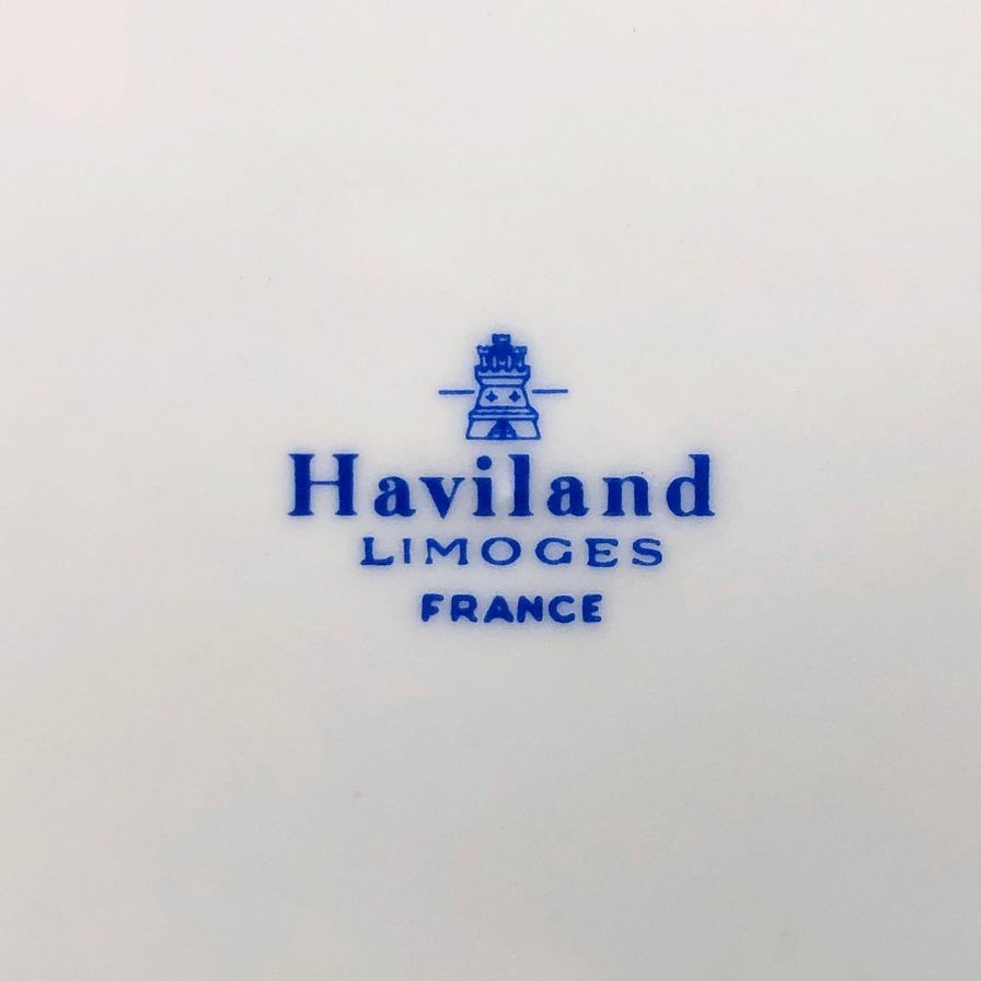 アビランド リモージュ アンペラトリス ユジェニー プレート 皿 4枚セット スミレ柄  ホワイト系19cm Haviland LIMOGES【AFB55】【中古】