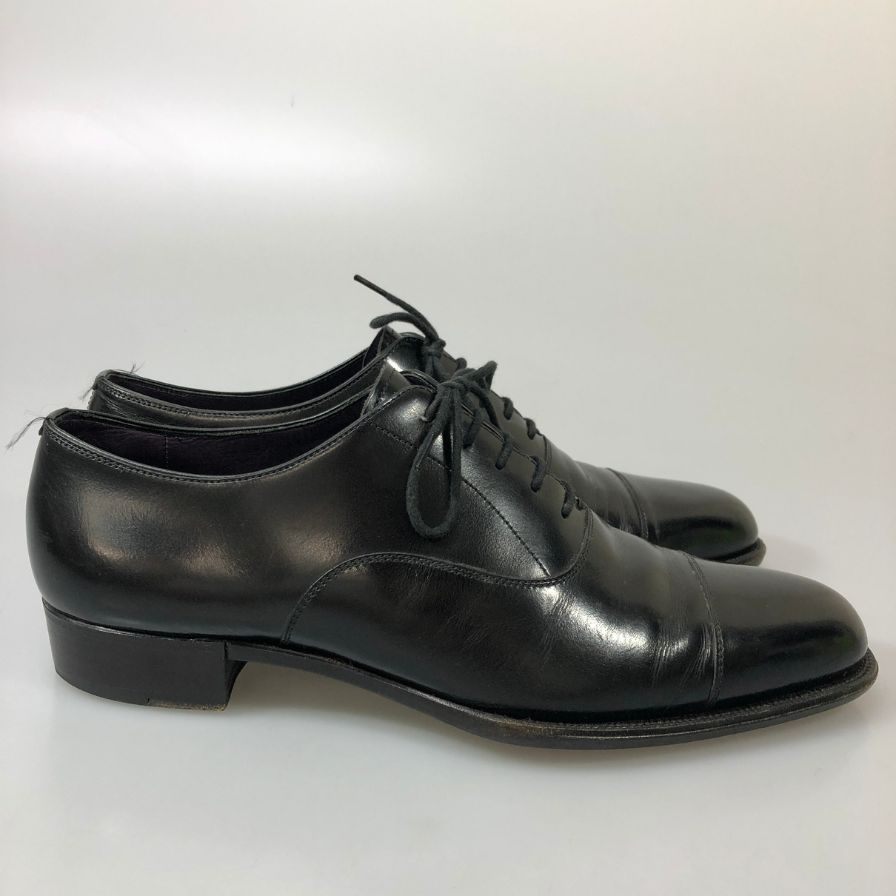 大塚製靴 for ISETAN MEN'S Limited レザーシューズ ストレートチップ メンズ ブラック サイズ25.5 Otsuka 約25.5cm【AFC52】