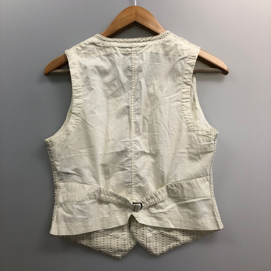 美品◆ラルフローレン ベスト シェルボタン ホワイト サイズ4 RALPH LAUREN 【AFB29】