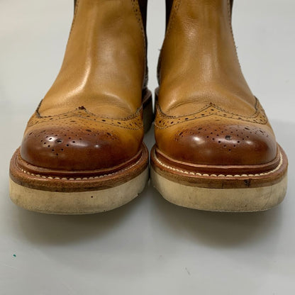 グレンソン チェルシーブーツ サイドゴア ベージュ系 メンズ サイズ5 GRENSON ブーツ 約24.0cm【LA】【中古】