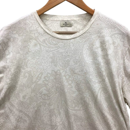 美品◆エトロ 半袖Tシャツ 総柄 サイズXXL メンズ ホワイト ETRO 【AFB20】