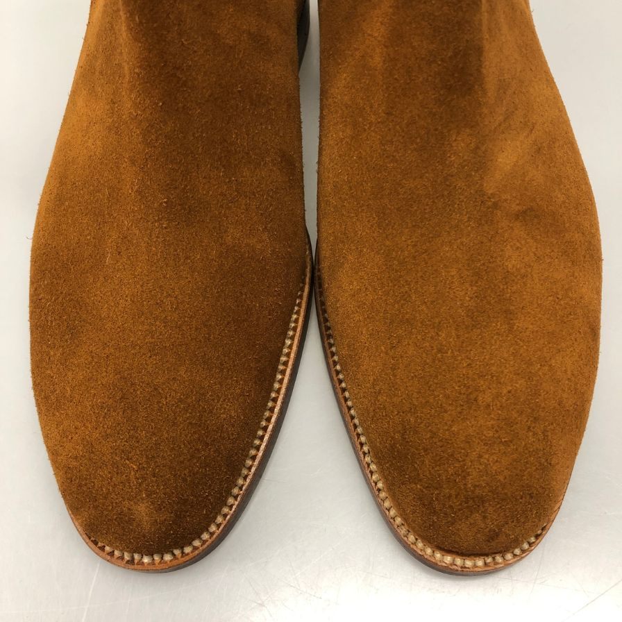 JMウエストン サイドゴアブーツ スエード 705 メンズ サイズ6D ブラウン J.M. WESTON ブーツ 約24.5cm【LA】【中古】