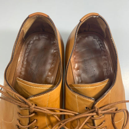 サントーニ レザーシューズ 5401 パンチドキャップ トゥ ブラウン系 サイズ7 メンズ SANTONI 約26.0cm【AFD12】