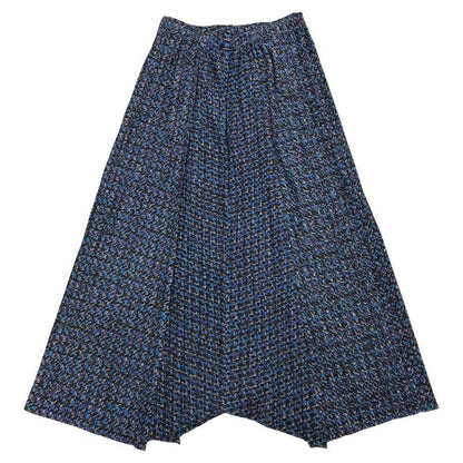 プリーツプリーズ イッセイミヤケ スカート 総柄 ブルー系 レディース サイズ3 PP43-JG894 PLEATS PLEASE ISSEY MIYAKE【AFB34】