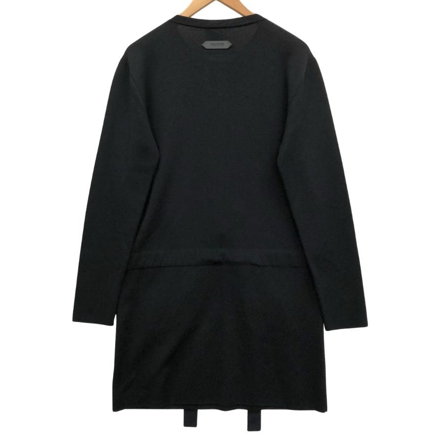 中古◆トムフォード ワンピース フロントハーフジップ ウエスト紐あしらい ウール100% レディース サイズM ブラック TOMFORD 【AFB46】