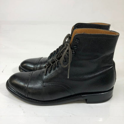 ヒロシツボウチ キャップトゥブーツ ブラック シワ加工あり サイズ6 メンズ HIROSHI TSUBOUCHI 約24.5cm【YB6】
