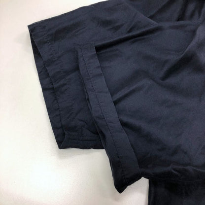 美品◆ジャーナルスタンダード シャツ シルク 半袖 ネイビー サイズM メンズ JOURNAL STANDARD 【AFB6】