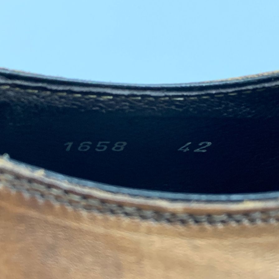 アントニオルフォ レースアップシューズ ブラウン レザー メンズ サイズ42 ANTONIO RUFO 約26.5cm【AFC40】