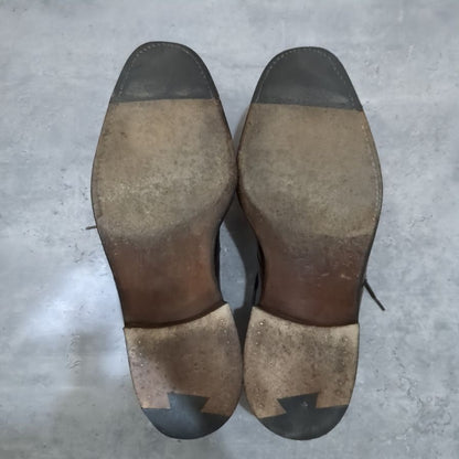 ジョンロブ 旧ロゴ プレーントゥ カーフ ブラウン メンズ サイズUK6E JOHN LOBB ビジネスシューズ 約25.0cm【LA】【中古】