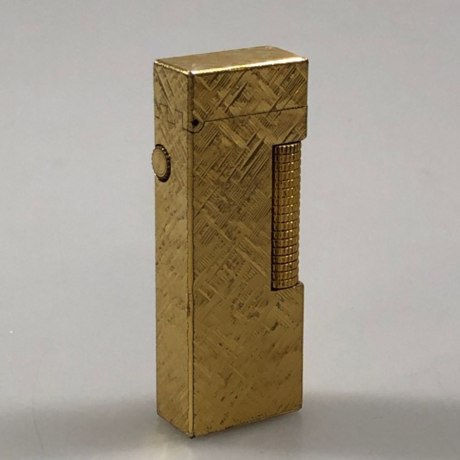 ダンヒル ガスライター ローラー式 ゴールド dunhill【AFI8】【中古】