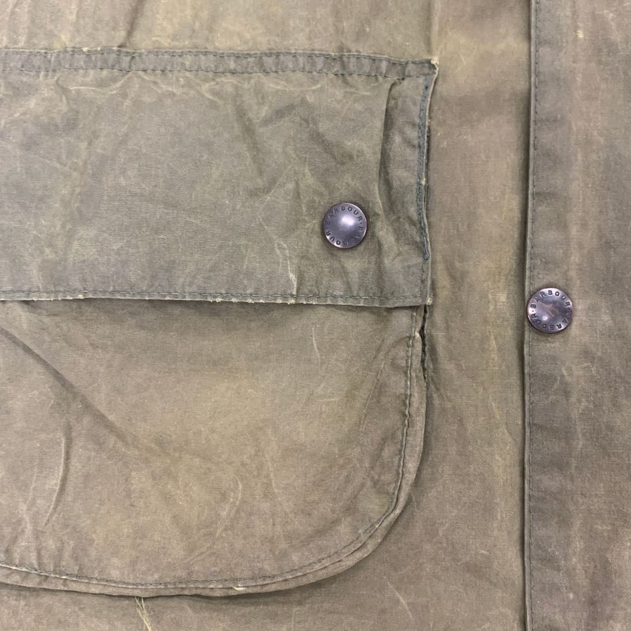中古◆バブアー コート GAMEFAIR オイルドジャケット ハンチングジャケット メンズ サイズC40 カーキ系 Barbour 【AFA18】