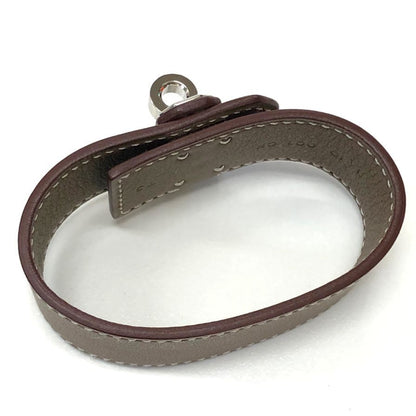 エルメス ブレスレット ケリーツイストPM エトゥープ シルバー金具 B刻印 HERMES