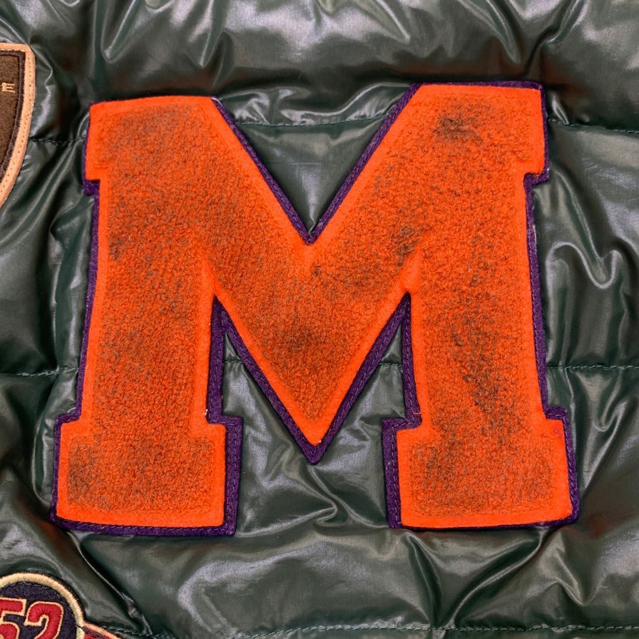 中古■モンクレール ダウンベスト チベット ワッペン スペシャル 代理店スープリームス メンズ サイズ2 グリーン MONCLER 【AFA13】