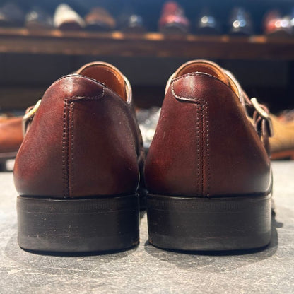 ベルルッティ レザーシューズ シングルモンク バーガンディ サイズUK7 メンズ BERLUTI ビジネスシューズ 約26.0cm【LA】【中古】