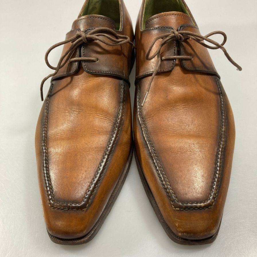 ベルルッティ レザーシューズ スクエアトゥ メンズ サイズ6相当 ブラウン系 BERLUTI ビジネスシューズ 約25.0cm【LA】【中古】