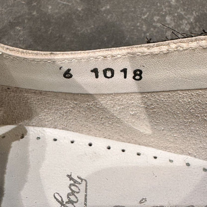 パラブーツ アーペントル別注 1018 Uチップ ホワイト カーフ サイズUK6 PARABOOT デッキシューズ 約24.5cm【LA】【中古】
