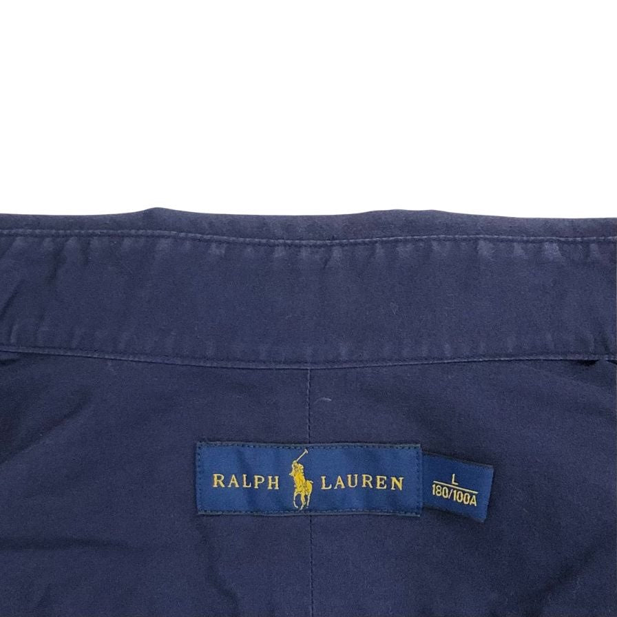 美品◆ラルフ ローレン BDシャツ 710572857002 ネイビー サイズL メンズ  Ralph Lauren 【AFB6】