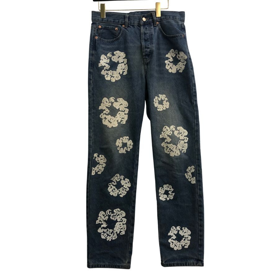 リーバイス×デニムティアーズ フラワープリント デニム メンズ サイズ30 ブルー系  Levi's Denim Tears 【AFB19】