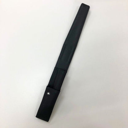 モンブラン ペンケース ナイトフライト 1本用 ブラック レザー Mont Blanc【AFI18-2】【中古】