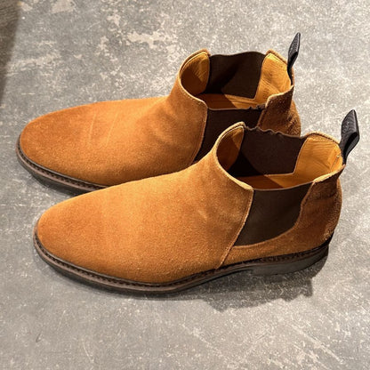 パラブーツ サイドゴア ブーツ シャンフォート スエード ブラウン サイズUK6.5 メンズ PARABOOT ブーツ 約25.0cm【LA】【中古】