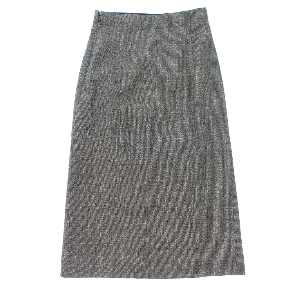 Good Condition◆Christian Dior Tight Skirt Tweed Lambswool Women's Gray Size 36 Christian Dior [AFB13] 