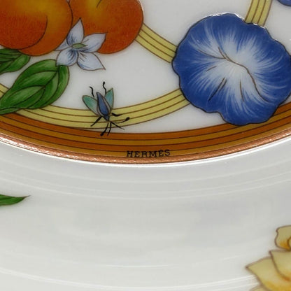 エルメス シエスタ ディーププレート 花柄 総柄 約19.5㎝ HERMES【AFI28】【中古】
