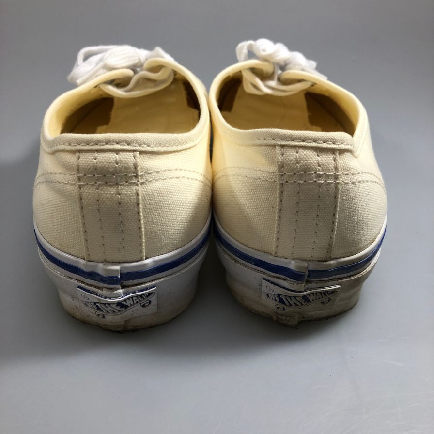 バンズ スニーカー エラ キャンバス メンズ ホワイト サイズ27.0cm VANS 約27.0cm【AFC32】