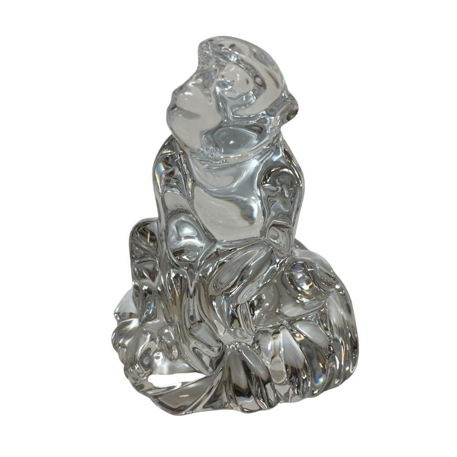 バカラ クリスタルオブジェ 干支 猿 Baccarat【AFB55】【中古】
