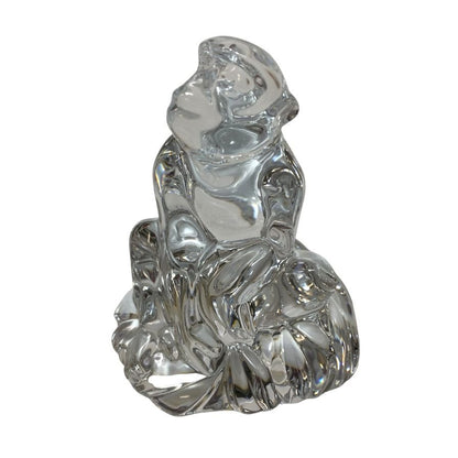 バカラ クリスタルオブジェ 干支 猿 Baccarat【AFB55】【中古】